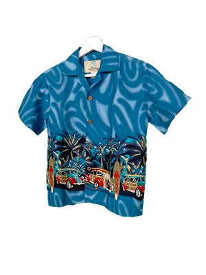 Camisa hawaiana azulmar