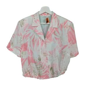 crop top camisa pastel