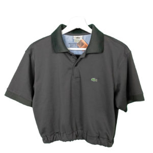 Crop Top Polo lacoste gris