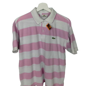 Polo lacoste rayas rosa